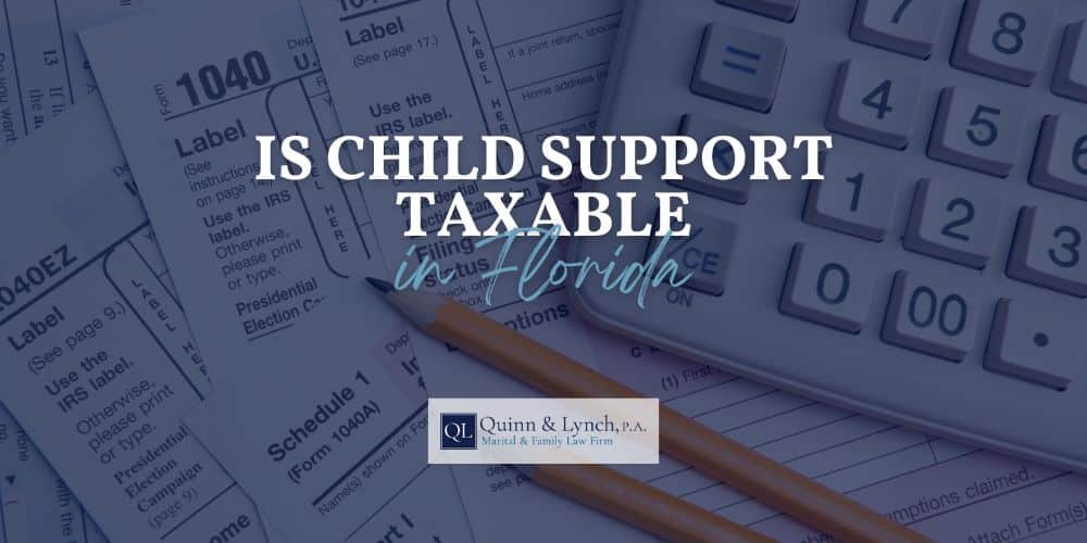is child support taxable in florida