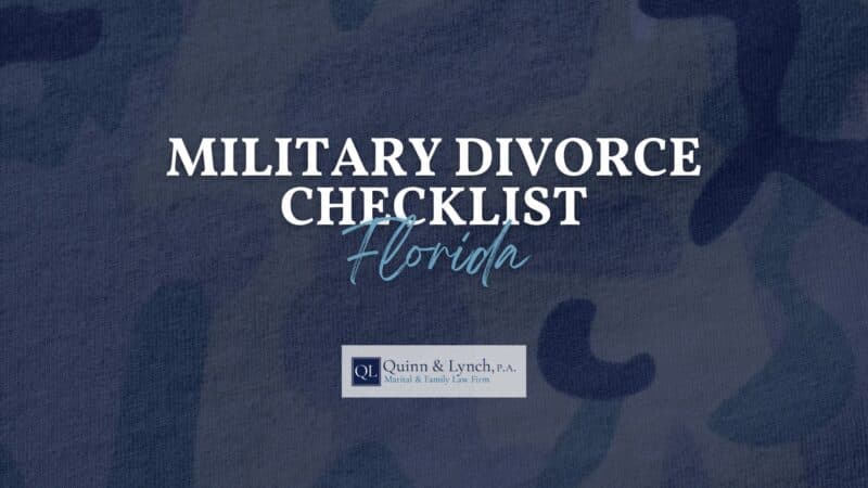 Military Divorce Checklist Florida